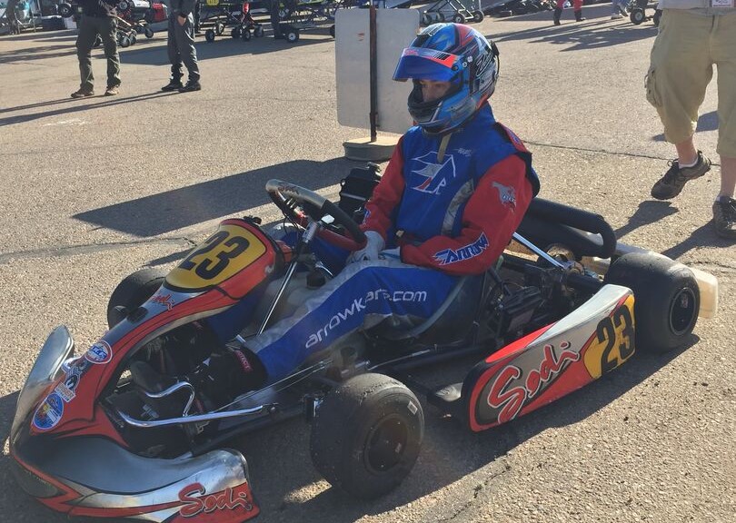 Quinton preparing to race in Skusa Pro Tour karting series  