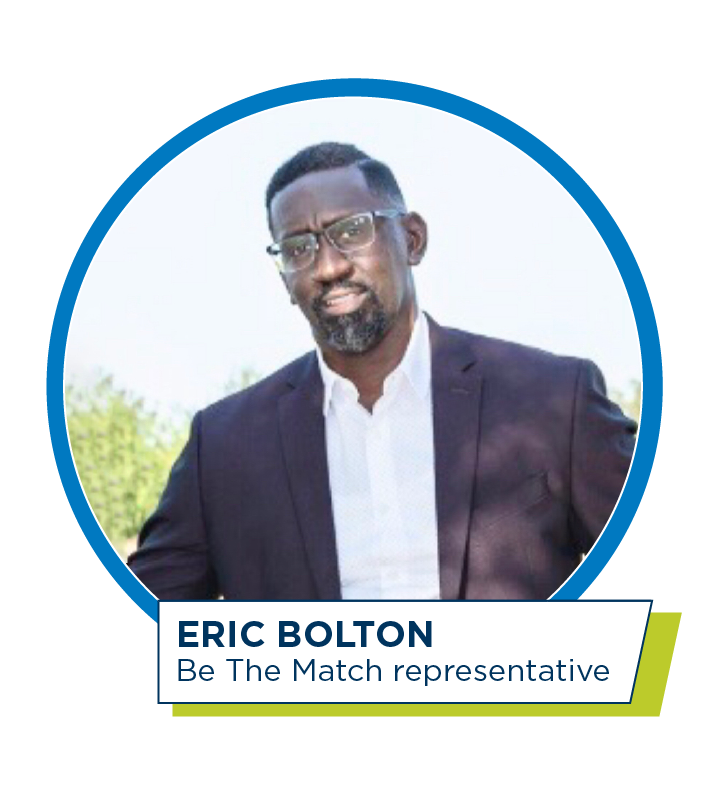 Eric Bolton, Be The Match representative
