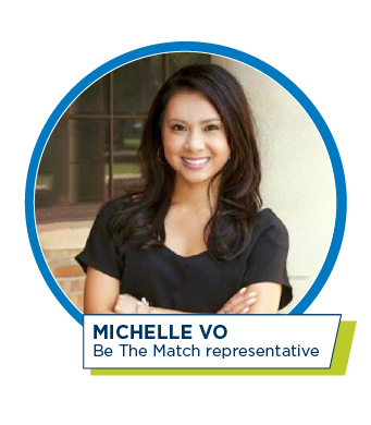 Michelle Vo, Be The Match representative