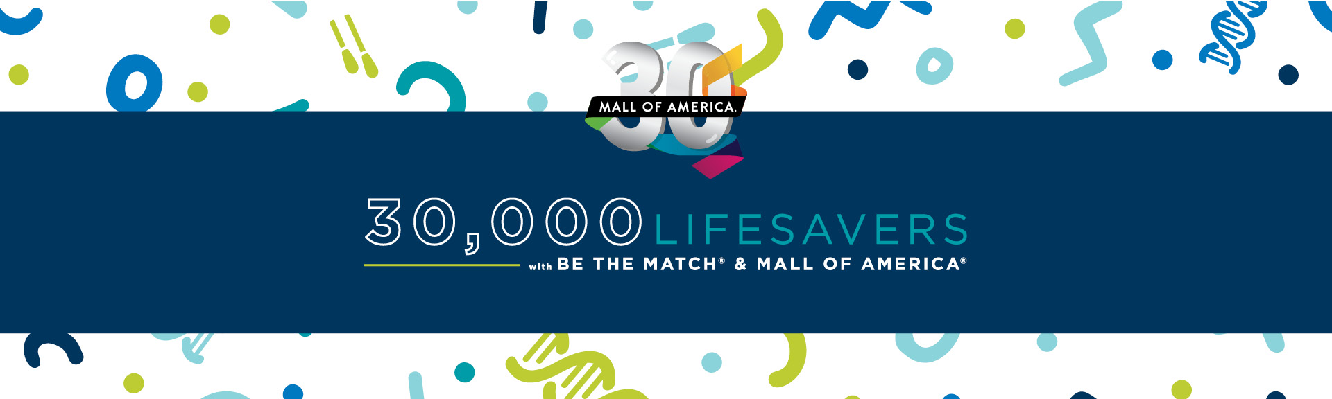 Mall of America 30th Anniversary Logo page hero top